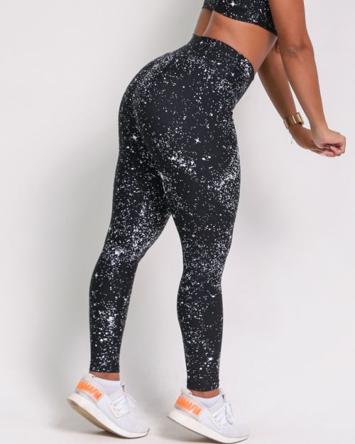 Calça Legging Básica Degradê Bolhas