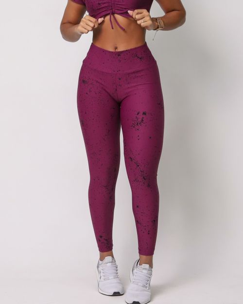 Cal�a Legging B�sica Degrad� Bolhas
