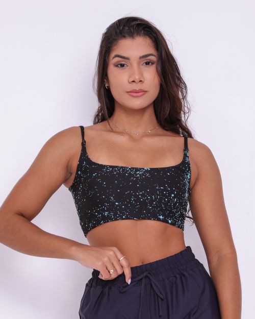 Top Bruna Degradê Bolhas