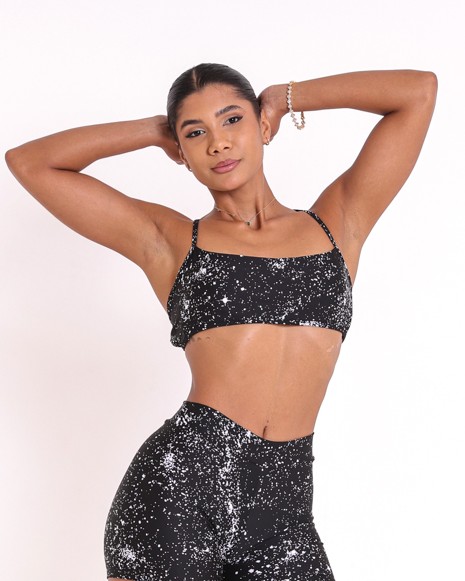 Top Bianca Degradê Bolhas