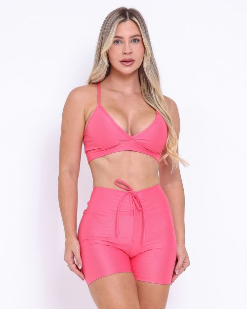Conjunto Short Empina Compressão + Top Vi