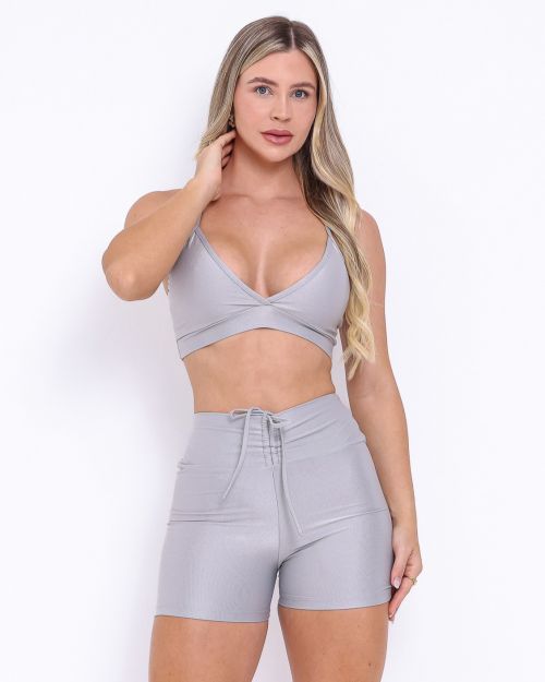 Conjunto Short Empina Compressão + Top Vi