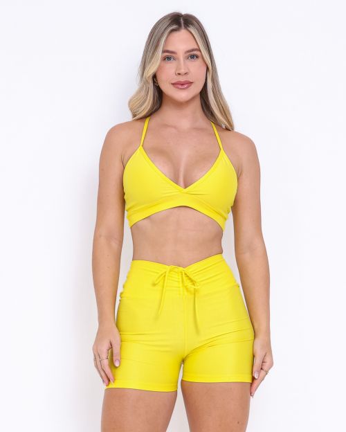 Conjunto Short Empina Compressão + Top Vi