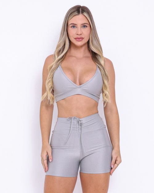 Conjunto Short Empina Compressão + Top Vi