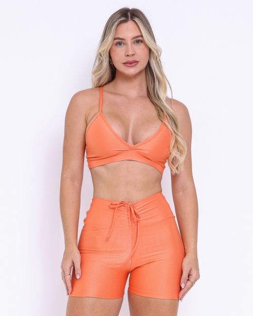 Conjunto Short Empina Compressão + Top Vi