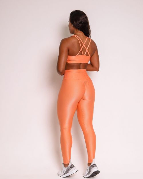 Conjunto Calça Legging Empina Compressão + Top Lu