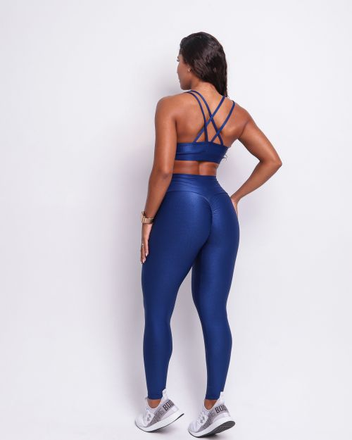 Conjunto Calça Legging Empina Compressão + Top Lu