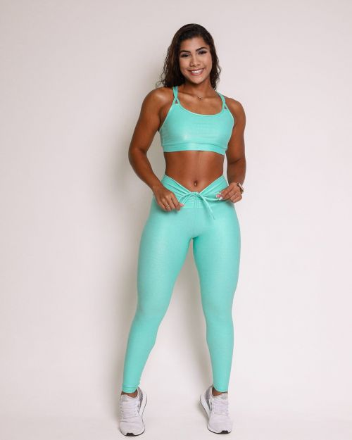 Conjunto Calça Legging Empina Compressão + Top Lu