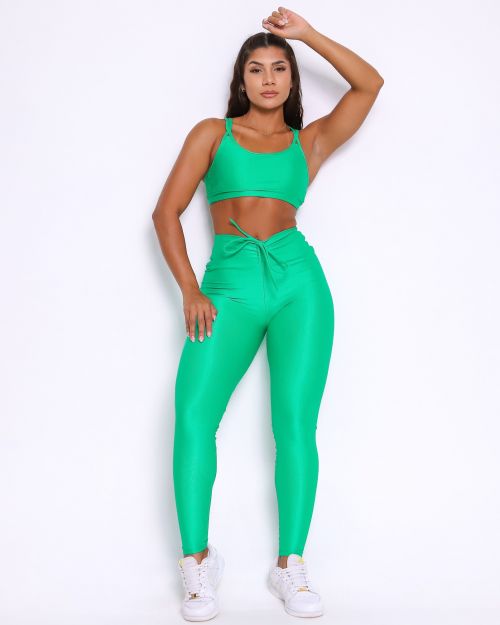 Conjunto Calça Legging Empina Compressão + Top Lu