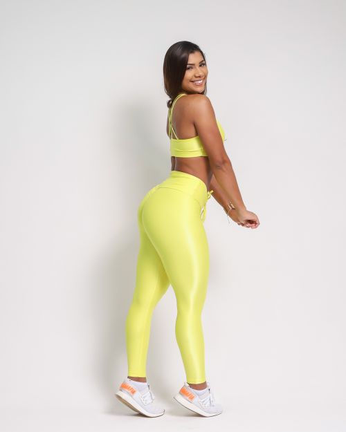 Conjunto Calça Legging Empina Compressão + Top Lu