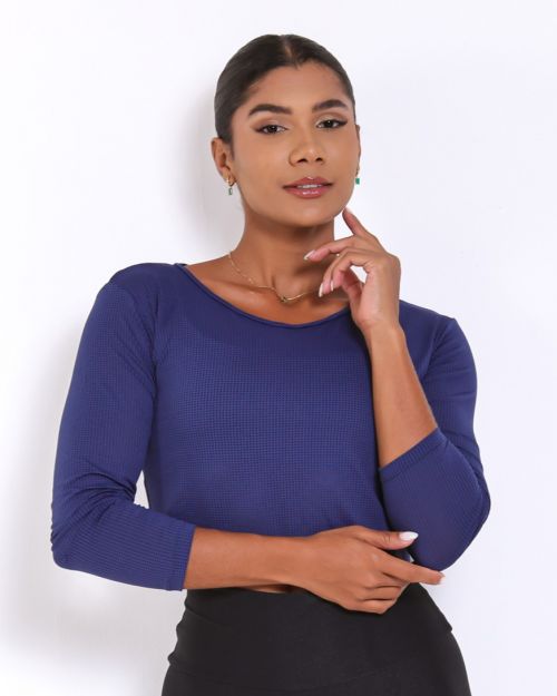 Cropped Manga Longa Window