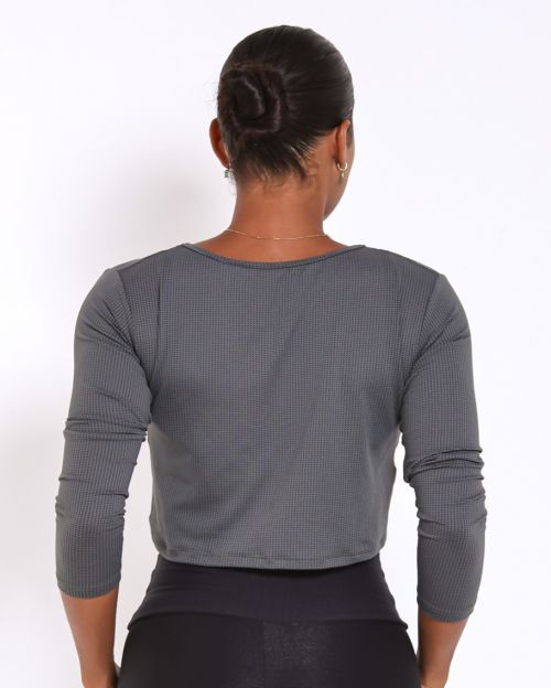 Cropped Manga Longa Window
