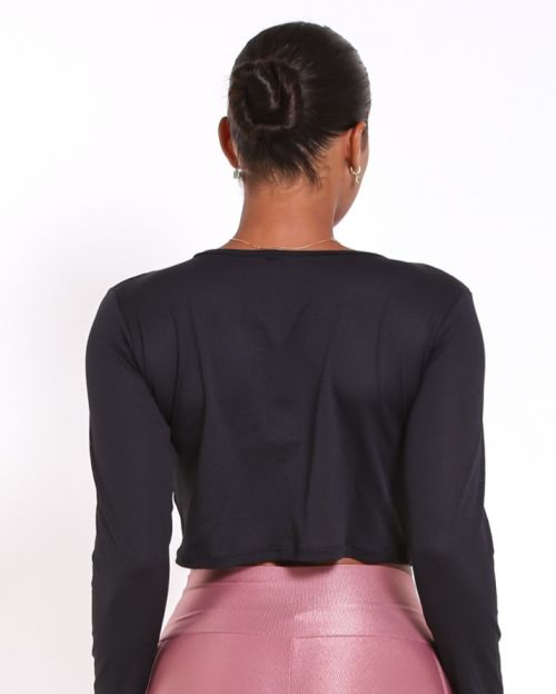 Cropped Manga Longa Window