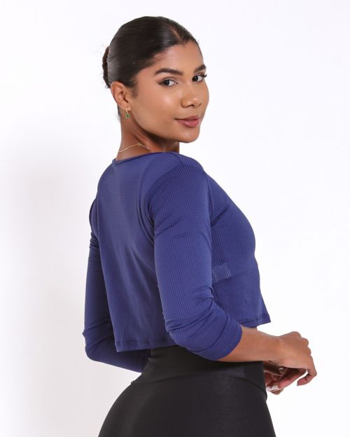 Cropped Manga Longa Window