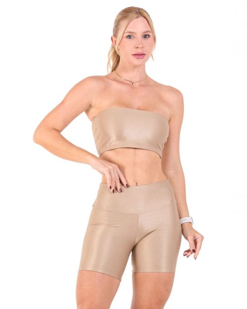 Conjunto Short Bermuda Compressão + Top Faixa