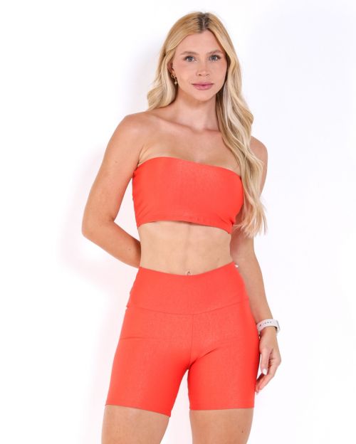 Conjunto Short Bermuda Compressão + Top Faixa