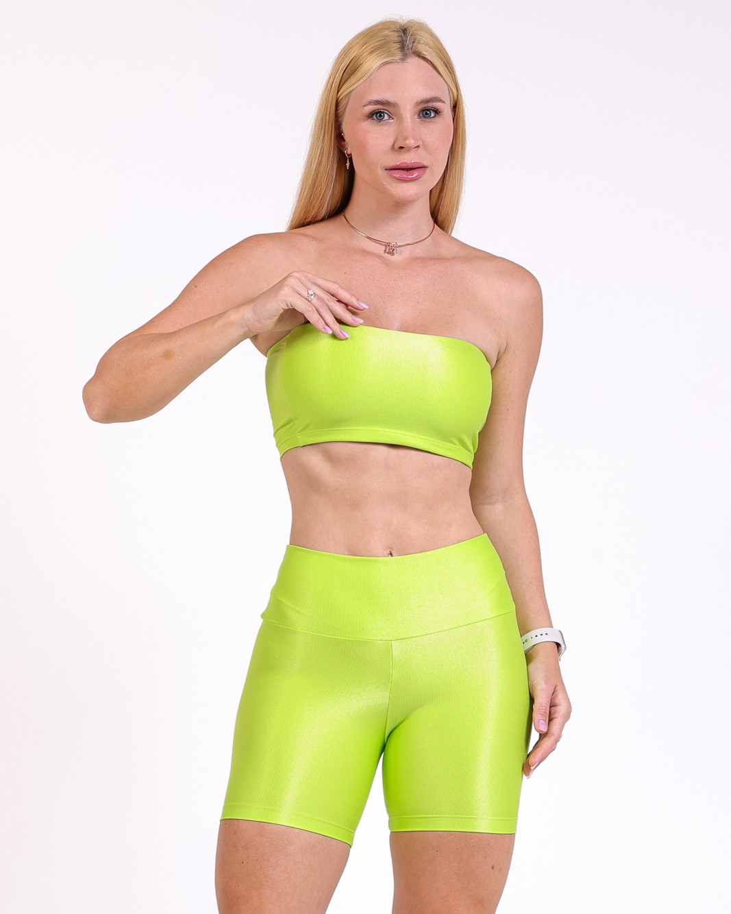 Conjunto Short Bermuda Compressão + Top Faixa