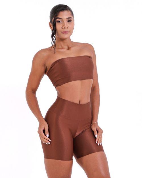 Conjunto Short Bermuda Compressão + Top Faixa