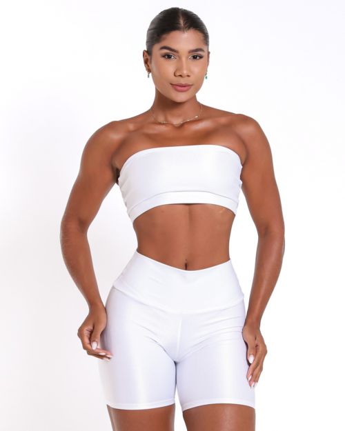 Conjunto Short Bermuda Compressão + Top Faixa