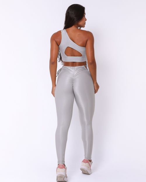Conjunto Cal�a Empina Ajuste Compress�o + Top Paloma