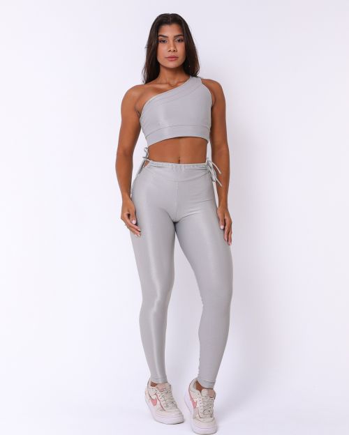 Conjunto Cal�a Empina Ajuste Compress�o + Top Paloma