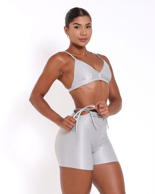 Conjunto Short Empina Ajuste Compressão + Top Rafa