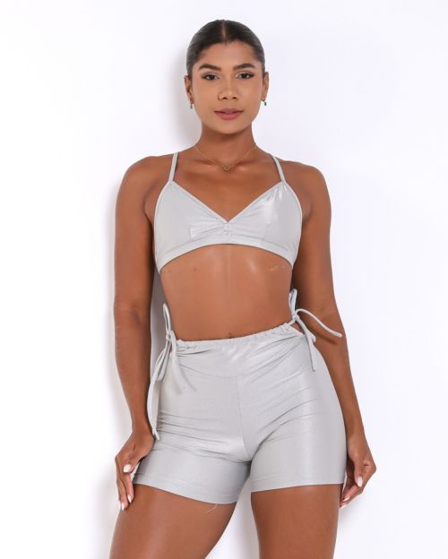 Conjunto Short Empina Ajuste Compressão + Top Rafa