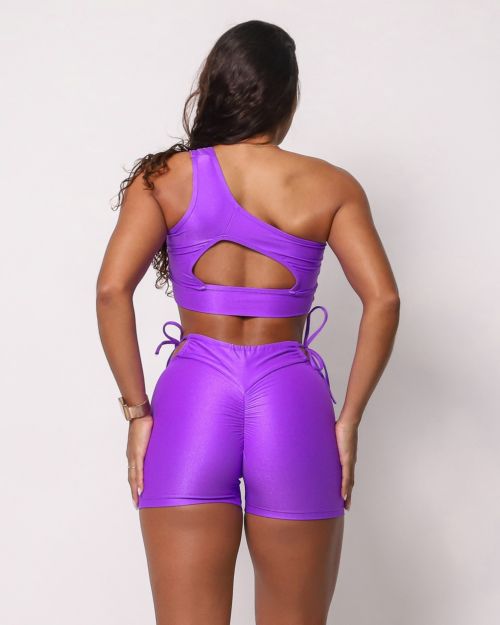 Conjunto Short Empina Ajuste Compress�o + Top Paloma