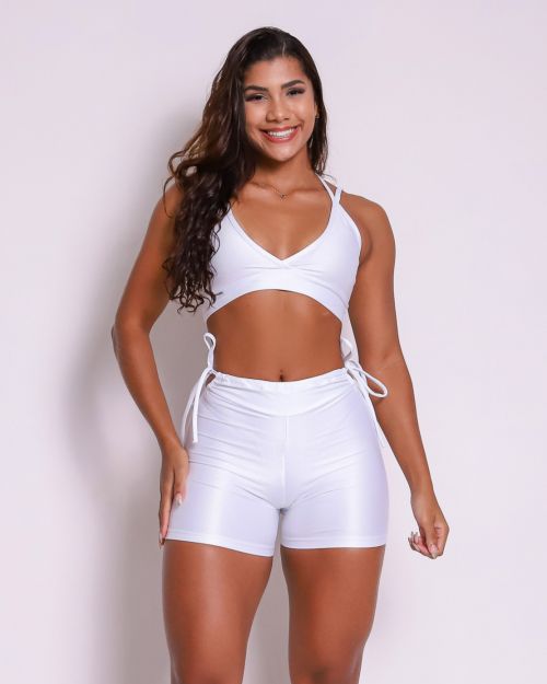 Conjunto Short Empina Ajuste Compress�o + Top Vivi