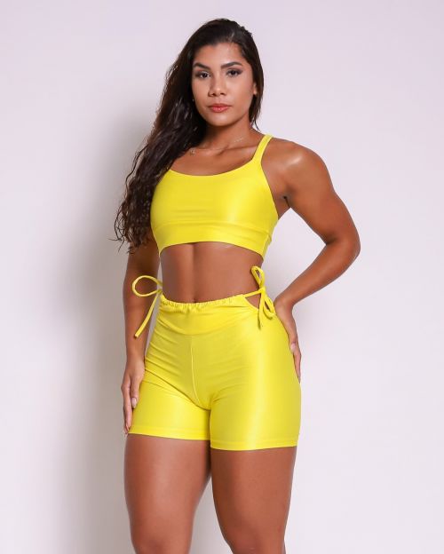 Conjunto Short Empina Ajuste Compress�o + Top Tai