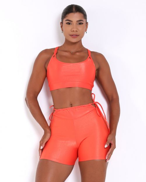 Conjunto Short Empina Ajuste Compressão + Top Lu