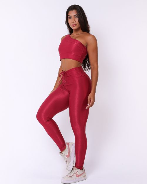 Conjunto Calça Legging Empina Compressão + Top Paloma