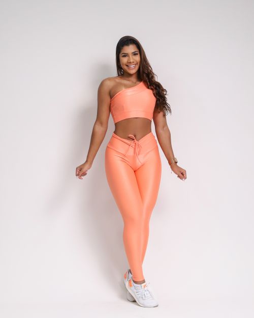 Conjunto Calça Legging Empina Compressão + Top Paloma
