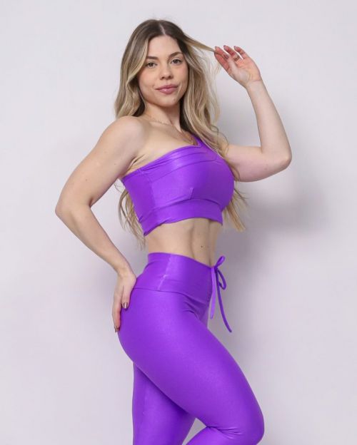 Conjunto Calça Legging Empina Compressão + Top Paloma