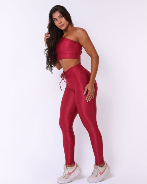 Conjunto Calça Legging Empina Compressão + Top Paloma