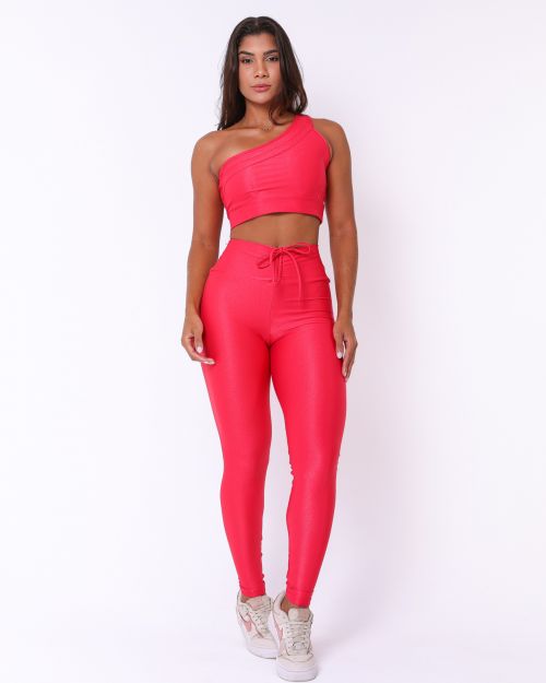 Conjunto Calça Legging Empina Compressão + Top Paloma