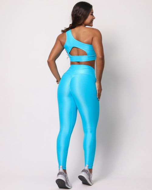 Conjunto Calça Legging Empina Compressão + Top Paloma