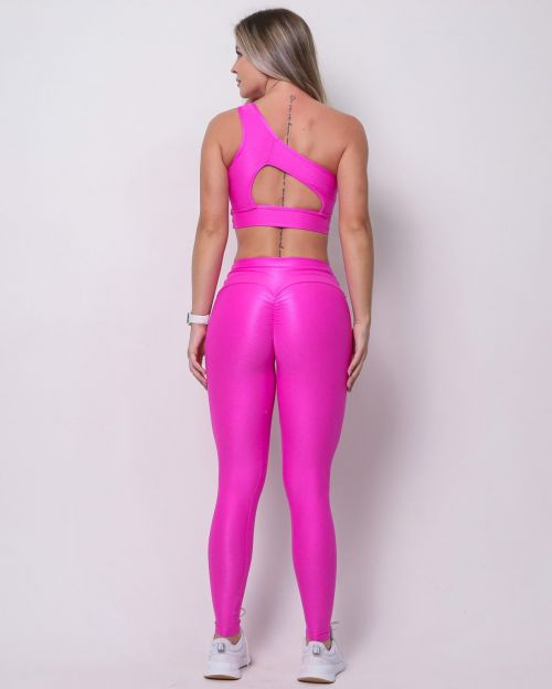 Conjunto Calça Legging Empina Compressão + Top Paloma