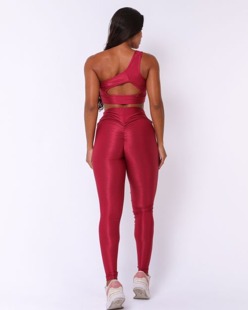 Conjunto Calça Legging Empina Compressão + Top Paloma