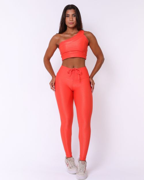 Conjunto Calça Legging Empina Compressão + Top Paloma