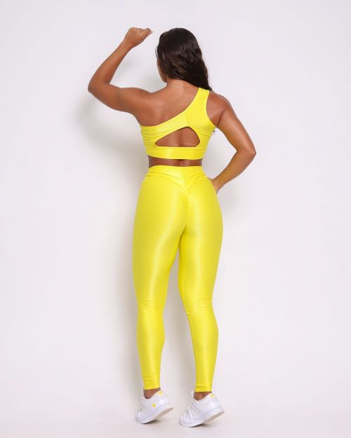 Conjunto Calça Legging Empina Compressão + Top Paloma