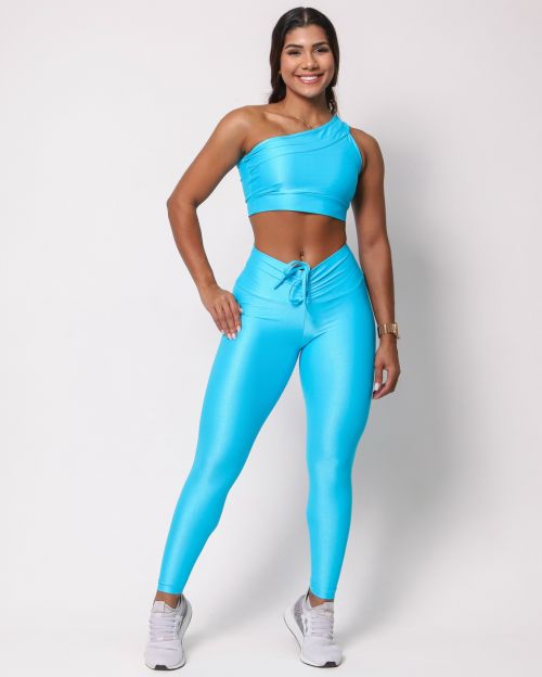 Conjunto Calça Legging Empina Compressão + Top Paloma