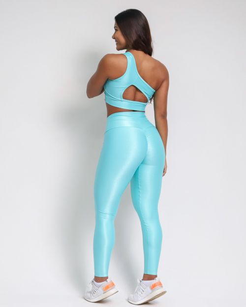 Conjunto Calça Legging Empina Compressão + Top Paloma