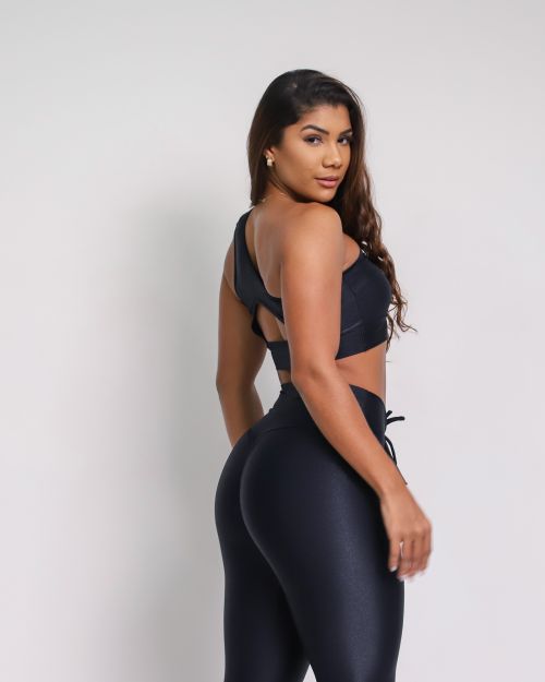 Conjunto Calça Legging Empina Compressão + Top Paloma