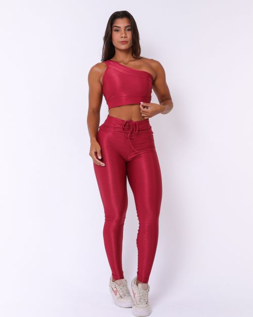 Conjunto Calça Legging Empina Compressão + Top Paloma