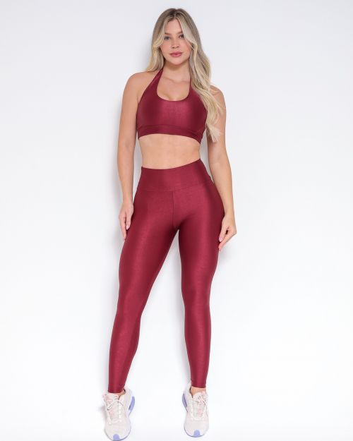 Conjunto Cal�a Empina Slim Compress�o + Top Jhully