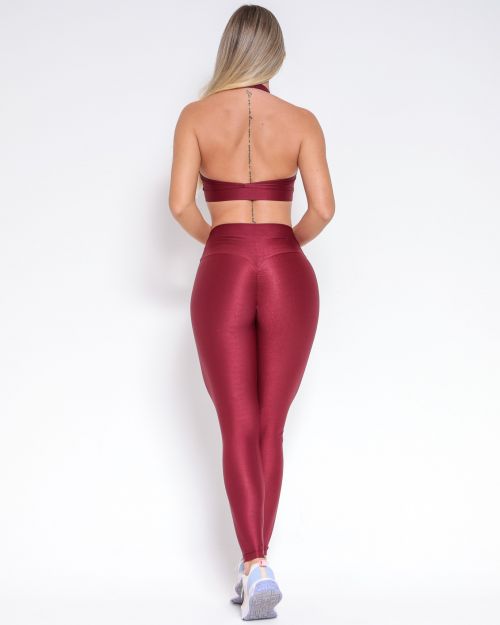 Conjunto Cal�a Empina Slim Compress�o + Top Jhully