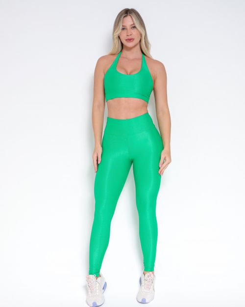 Conjunto Cal�a Empina Slim Compress�o + Top Jhully