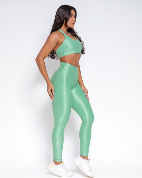 Conjunto Cal�a Empina Slim Compress�o + Top Jhully