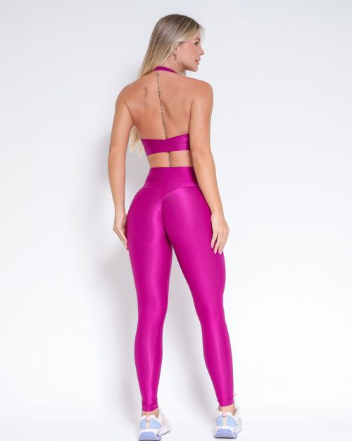 Conjunto Cal�a Empina Slim Compress�o + Top Jhully